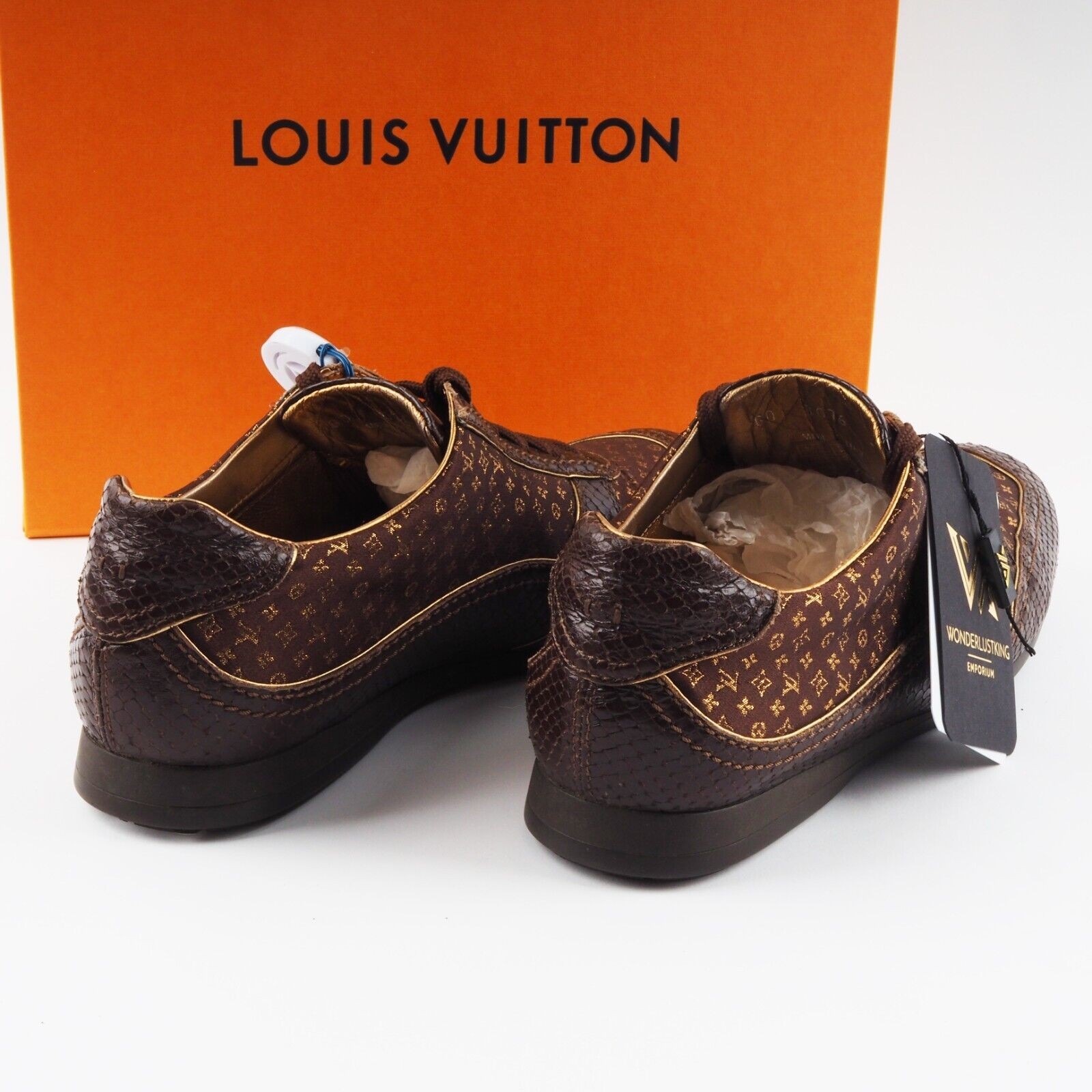 LOUIS VUITTON Python Brown / Gold Luxury Designer… - image 3