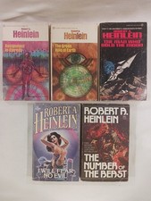 Robert A Heinlein Vintage Science Fiction Sci-Fi PB Book Lot Books Short Stories