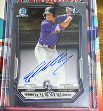 Bowman 2026 Chrome 1st Bowman Auto Ethan Holliday Rockies CPA-EH