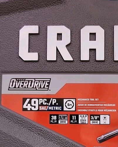 CRAFTSMAN CMMT99049 NEW Socket &Ratchet Set In Hard Case(#24464)E10 - Picture 13 of 15