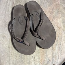 Rainbow Flirty Braidy Premier Leather Sandals