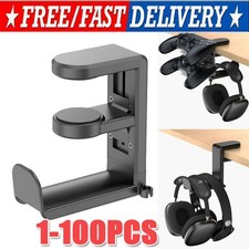 Rotating Headphone Stand Gaming Headset Holder Adjustable Under Desk Hanger LOT