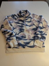 Athleta Girl 1/4 Zip Pullover Fleece Girls Size Large 12 So Snug Sherpa