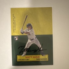 Topps 2025 Archives Matt Shaw Rookie Auto 1964 Stand-Ups Cubs Baseball #64SU-20