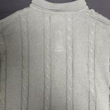 Azabyo Knitted Collar Sweater, Light Gray, Size L