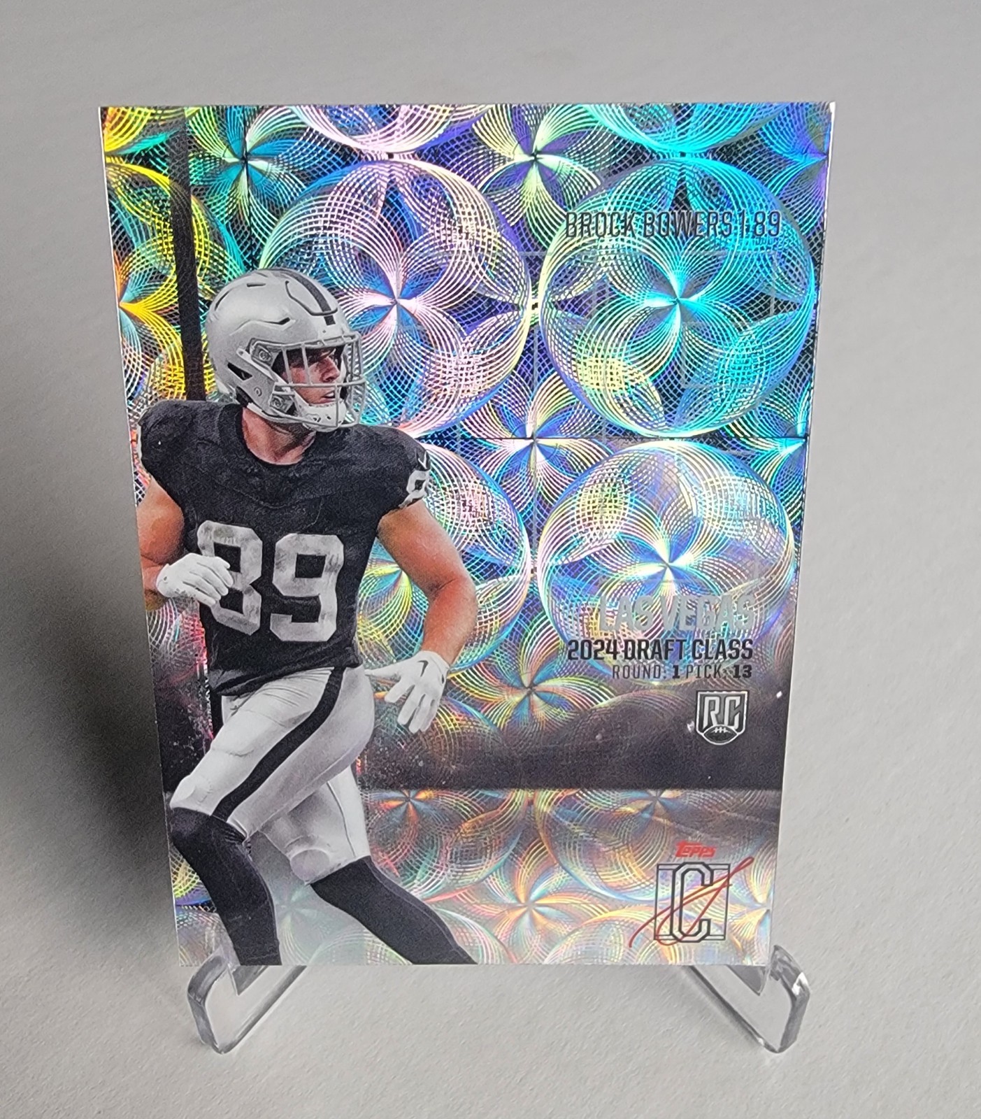 2024 Topps Signature Class Rookies Chrome Variations Brock Bowers Nucleus SSP