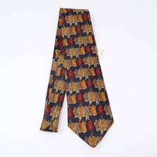 NWT Ermenegildo Zegna Tie Clothes Print Theme Suits Outfits Mens 100 Silk