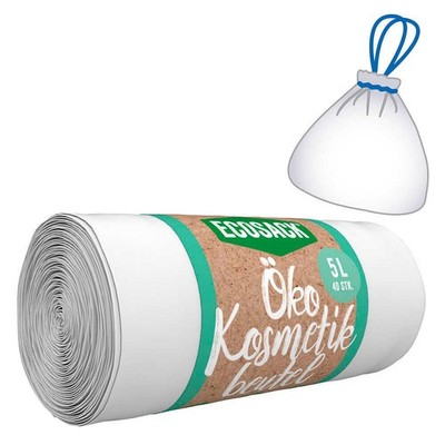 ECOSACK  Öko-Kosmetikbeutel 5,0 l weiß 8 µm, 40 St.