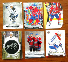 24-25 Upper Deck Series 2 Lane Hutson 3 RC's M. Matheson Auto Jake Evans YG