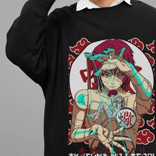 Naruto Anime Sweatshirt Sasori Sweater Sakura Sweat Akatsuki Unisex Pullover