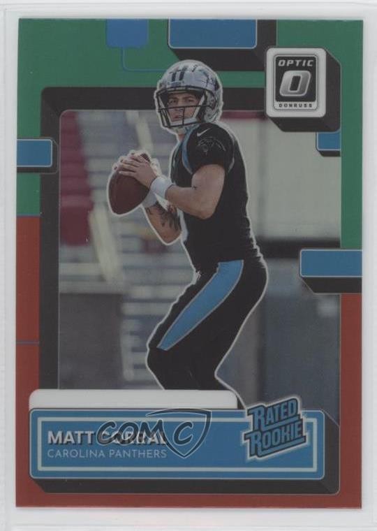 2022 Panini Donruss Rated Optic Preview Red & Green Matt Corral #P-302 Rookie RC