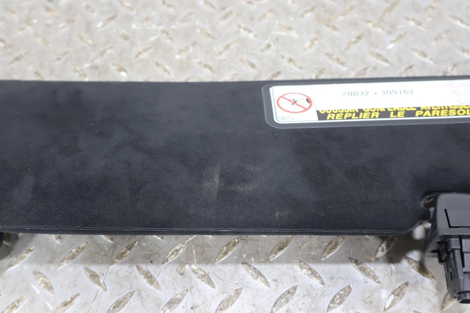 Parasol interior del conductor izquierdo derecho Lexus LC500 18-19 (Negro FA20) desgaste ligero Foto 3 de 4