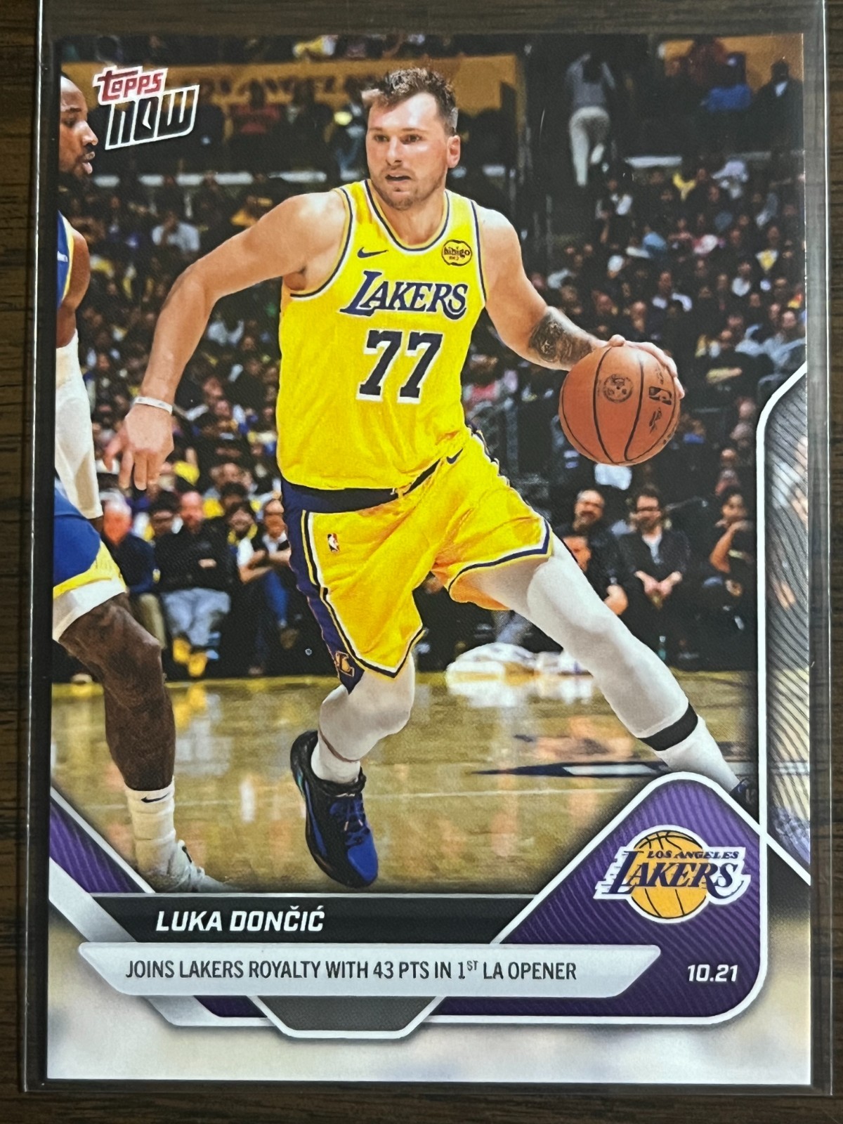 2025-26 Topps Now NBA #5 Luka Doncic Los Angeles Lakers