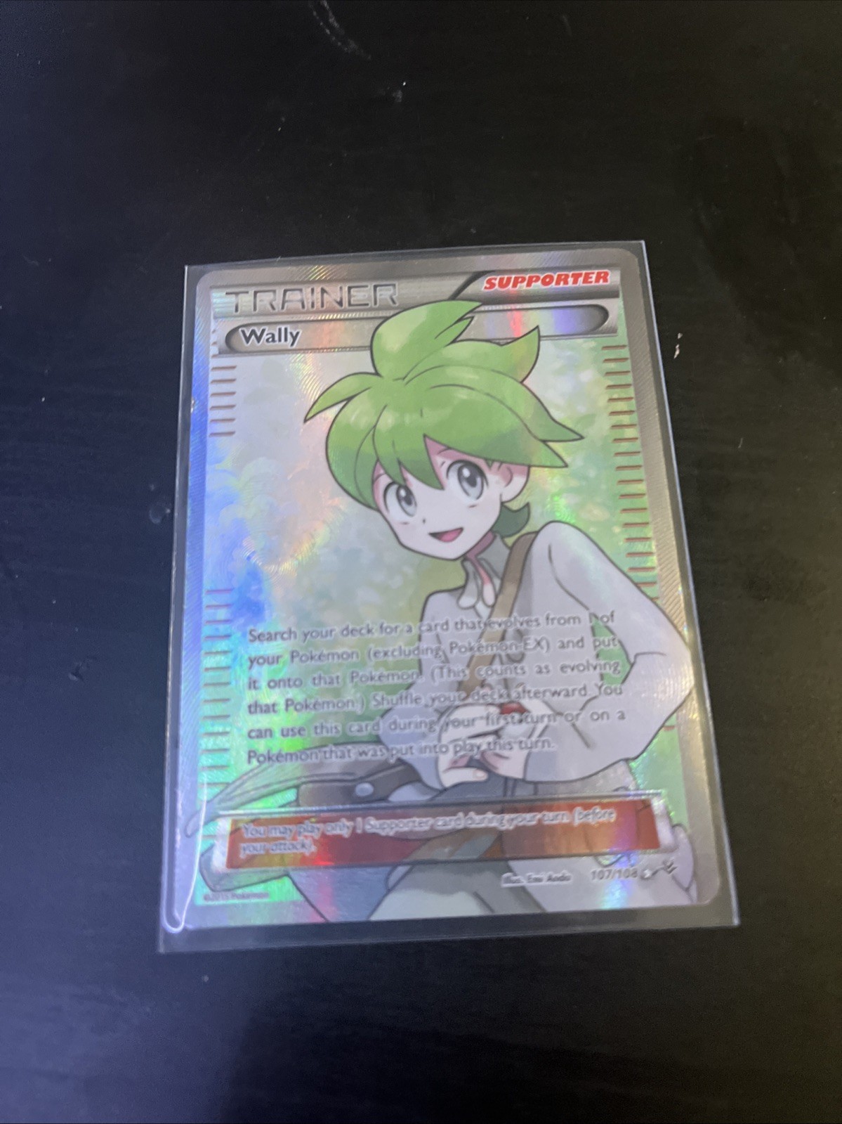 Pokemon TCG Roaring Skies Holo Full Art Trainer Card Wally 107/108 2015