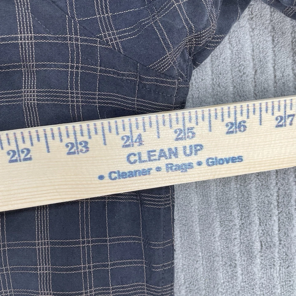 Brandini Hombre Camisa Abotonada XL Cuadros Manga Corta Informal Verano Foto 3 de 4