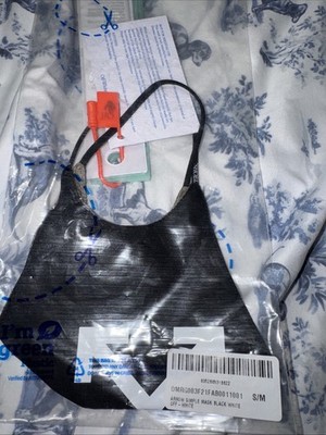 Off-White Arrows Face Mask Black/White Colored Style No. FW20-21
