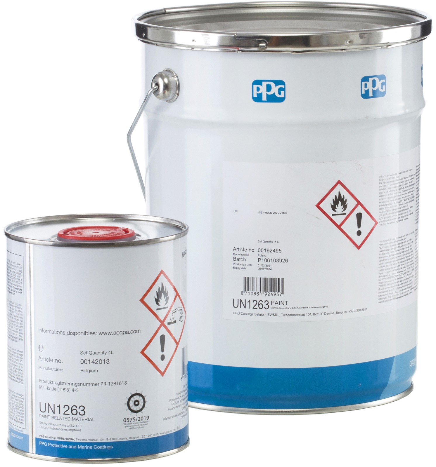 SigmaGuard CSF 585 pintura para tanques de agua potable, al estanque piscina 4L
