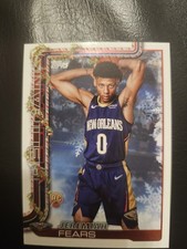 Jeremiah Fears 2025-26 Topps Holiday Rookie Card #H167 New Orleans Pelicans
