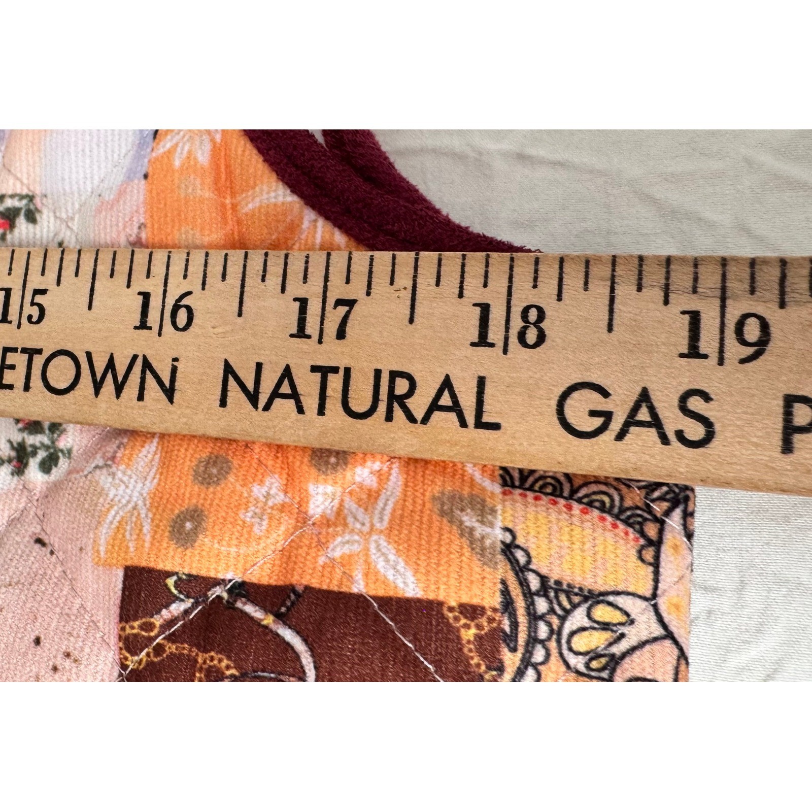 Quilted Patchwork Vest Multi-Color Boho Floral Fr… - image 6