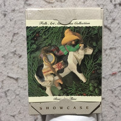 VTG Hallmark Keepsake Ornament 1994 Roundup Time Folk Art Americana QK117-6