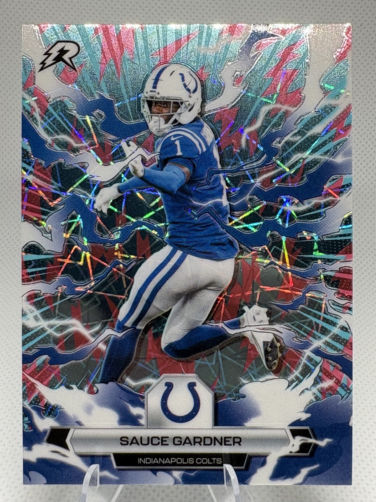 #43 Sauce Gardner 2025 Topps Resurgence Sky Blue & Pink Shock Refractor