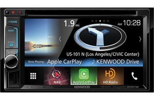 Kenwood DNX573S Double Din Bluetooth DVD Garmin Navigation CARPLAY Volume Knob!