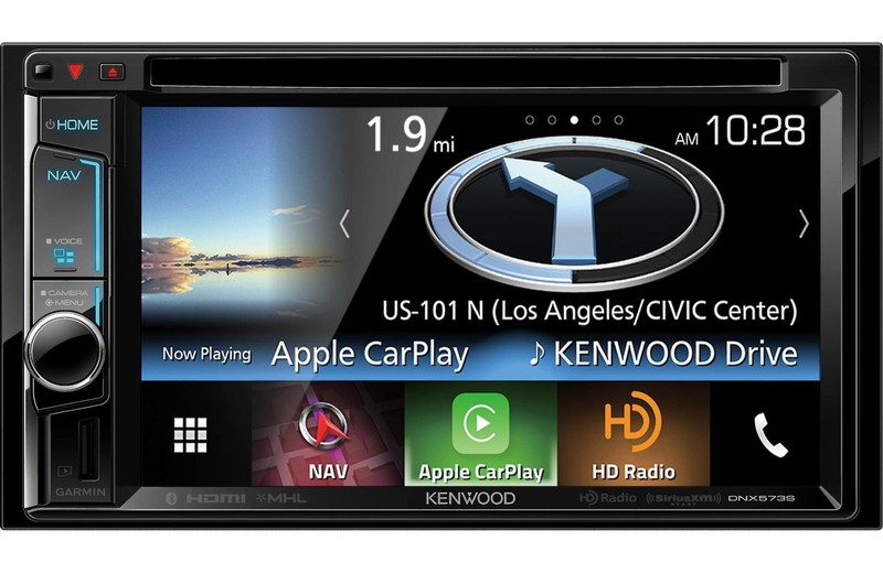 Kenwood DNX573S Double Din Bluetooth DVD Garmin Navigation CARPLAY Volume Knob!