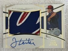 2023 Panini National Treasures - Rookie Material Signatures Jack Leiter #157 /49