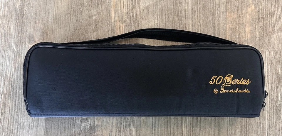 GEMEINHARDT 50 Series Flute Solid Silver H1 Headjoint - 53SHB Gold Plated Riser - Image 3 of 4