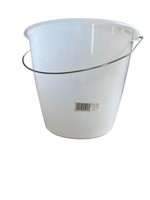 Keeeper Eimer Weiß, Kunststoff MetallbüGel 5L Messskala, Polypropylen 24X24X20Cm