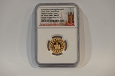proof full gold sovereign coin King Charles Coronation 2023 PF70 ULTRA CAMEO