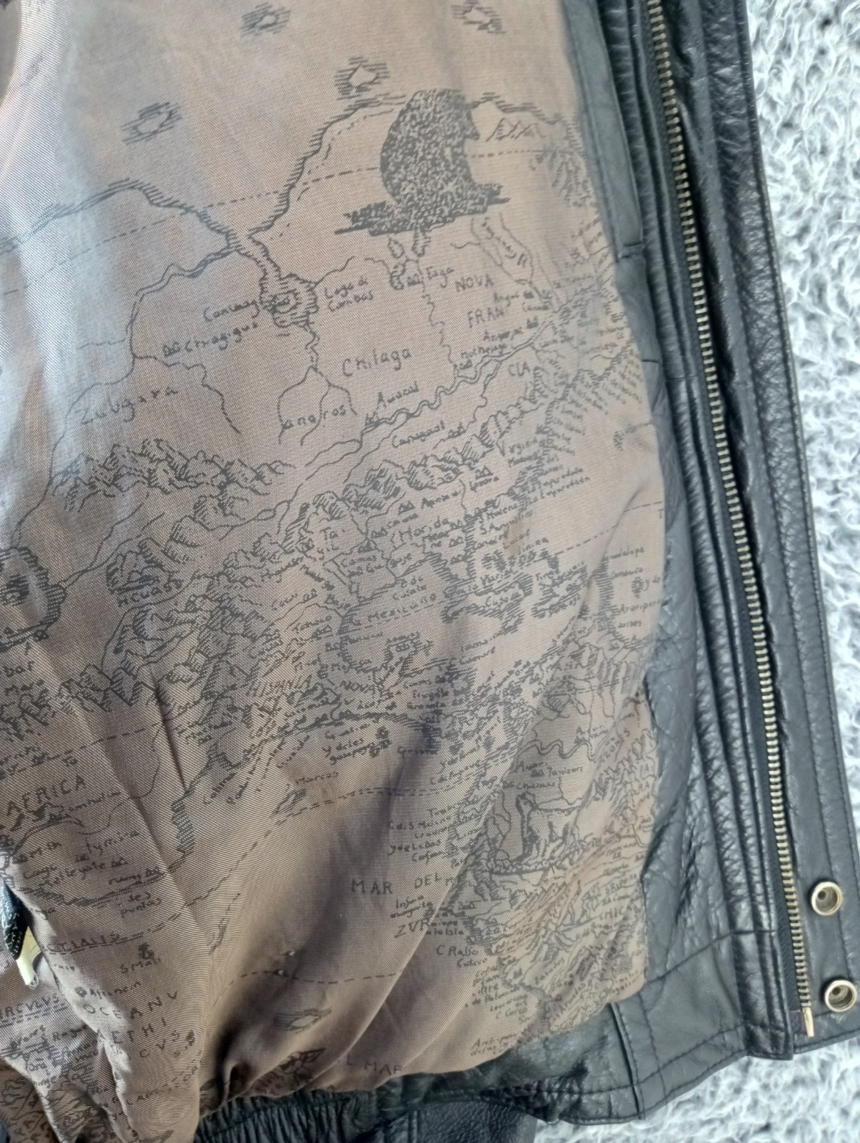 Vintage Code Leather Bomber Flight Jacket Men's S… - image 6