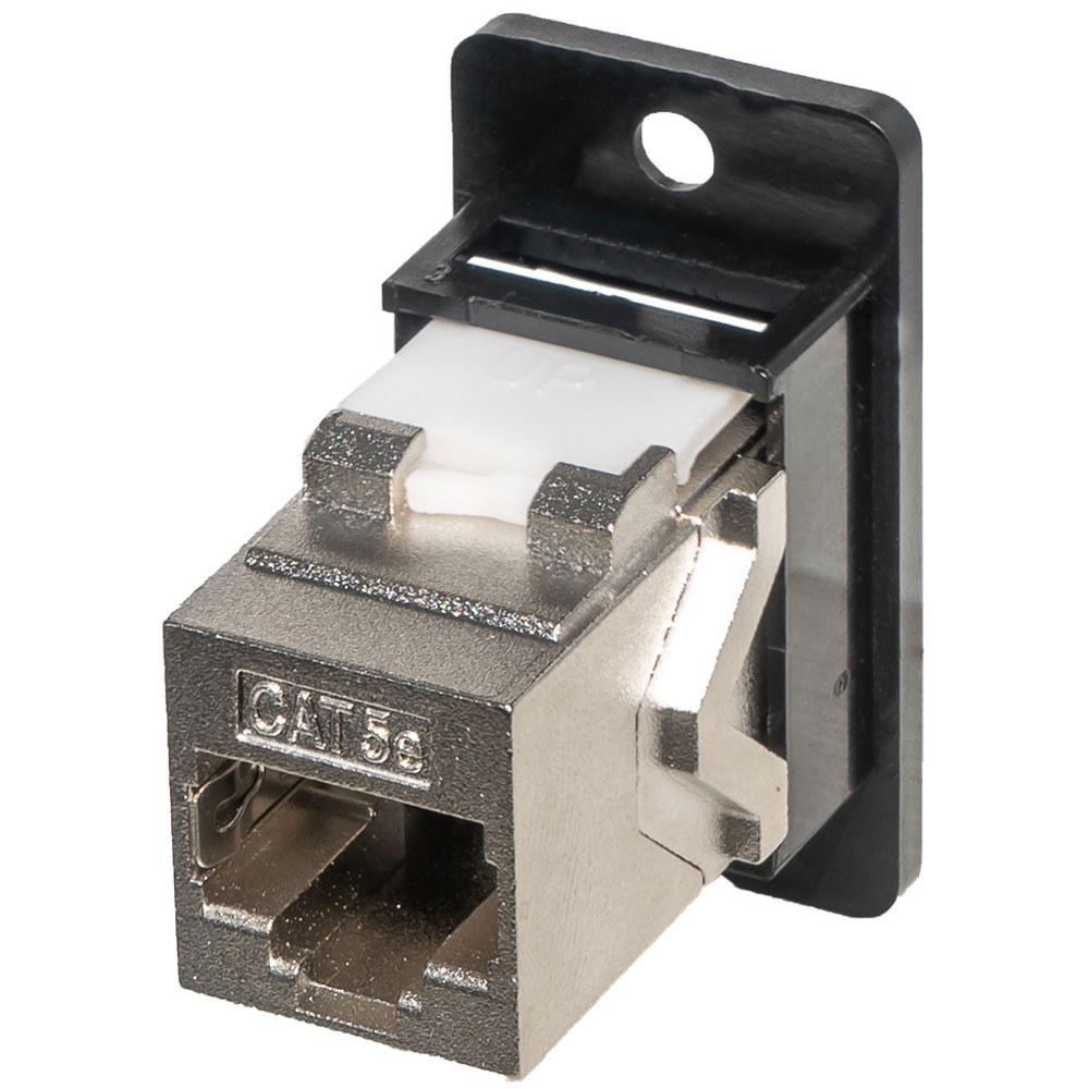 TUK Ltd Cat5e F2F Low Profile Panel Mount Shielded Coupler