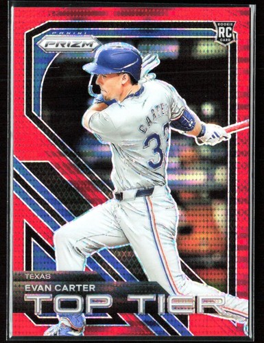 Evan Carter #23 — 2024 Panini Prizm Top Tier baseball card