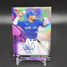 2021 Topps Finest Finest Refractor Auto Santiago Espinal #FA-SE Auto e9p