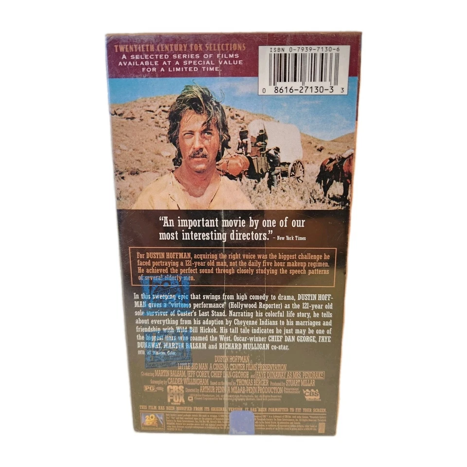 Little Big Man VHS 1996 Dustin Hoffman BRAND NEW SEALED VTG 90s Western  - Image 2 of 4