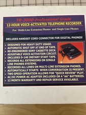 Voice Activated Long Play Recorder TR-3000 Professional Grade Retro
