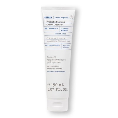 KORRES Greek Yoghurt Foaming Cream Cleanser, Deep Skin Cleansing 5.07 Fl Oz |...