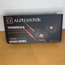 NEW ALPHASONIK 6.5"MIDRANGE SPEAKERS LOW PROFILE 1200W 4 OHM VENUM SERIES VNM654