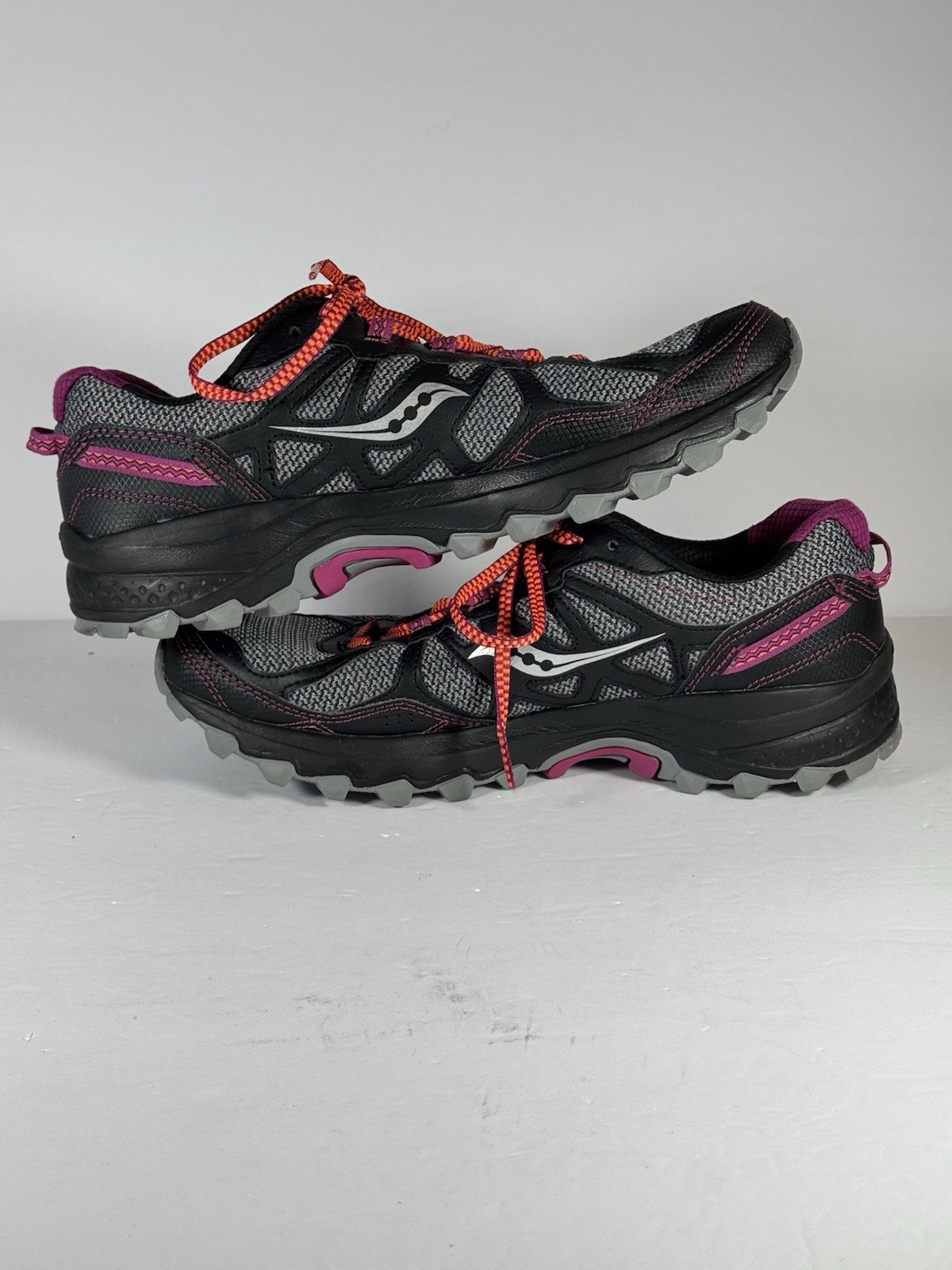 Saucony Womens Excursion TR Trail Black Gray Purple Running Sneaker Size 10 W211 thumbnail 7
