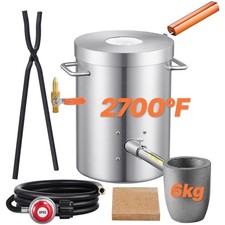 6 KG Propane Smelting Furnace Kit Melting Furnace Stainless Steel 2700