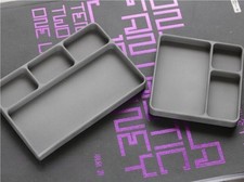 Solid Titanium Alloy Desktop Tray Model Parts Screws EDC Tools Storage Organizer