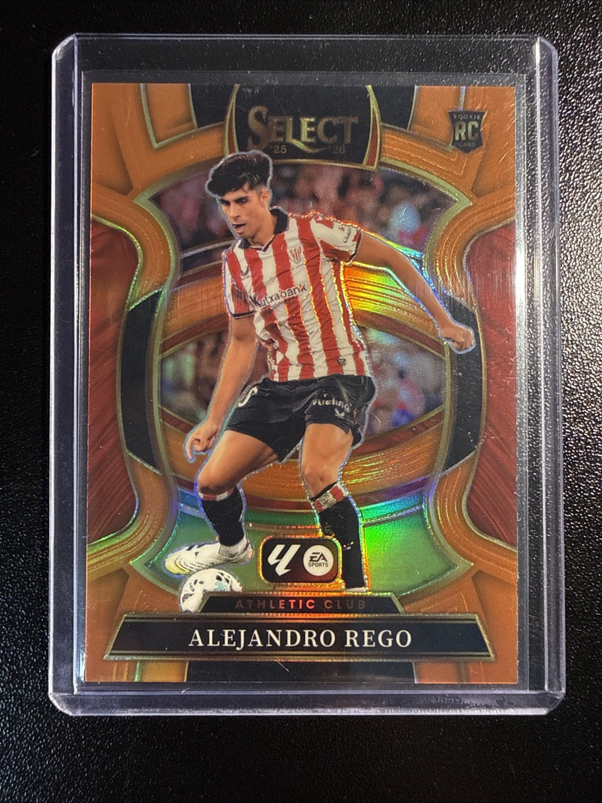 2025-26 Panini Select La Liga #20 Alejandro Rego Terrace Orange Prizm /75 Rookie