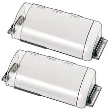 2 Pack Adjustable Air Vent Deflector, 9 -15 Transparent Transparent 2 PACK