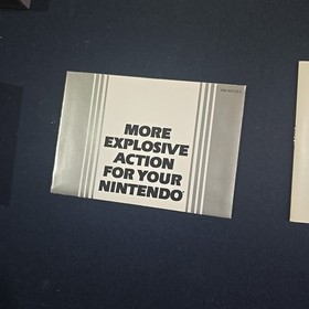 Top Gun: The Second Mission (Nintendo Nes 1989) Insertos manuales completos Rev A