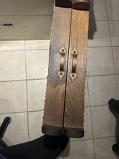 Antique Standing Wooden Sewing Box