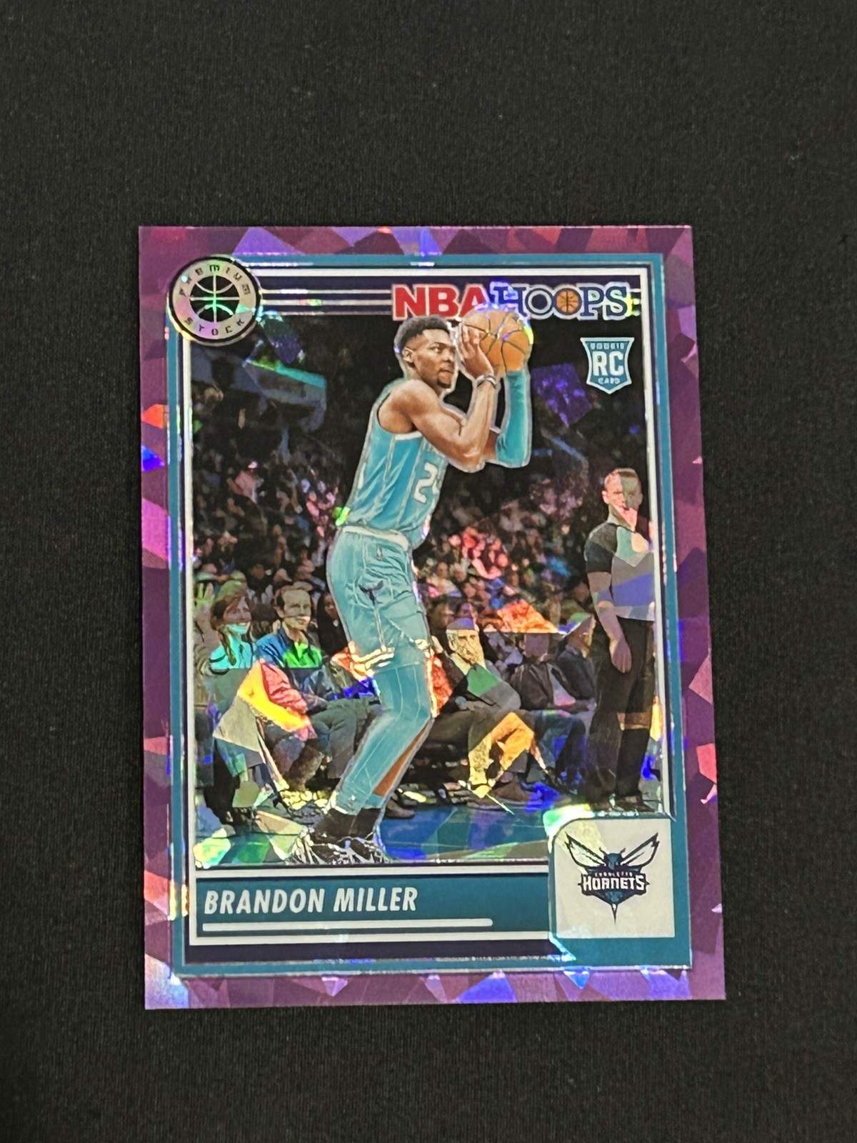 2023-24 NBA Hoops Premium Stock - Brandon Miller #245 Purple Ice Prizm /149 (RC)
