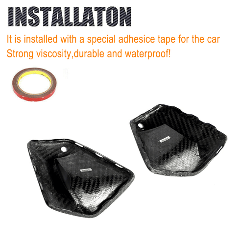 DRY CARBON entradas de aire delanteras ventilación ventilación aire ventilaciones para BMW Serie 5 G60 G68 2023-2025 - Imagen 8 de 9