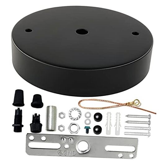 Kit 4.7" Us Ul Vintage Chandelier Ceiling Light Plate For Bl