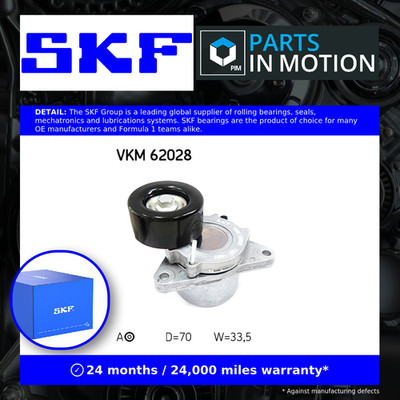 Aux Belt Tensioner VKM62028 SKF Drive V-Ribbed 119555X00C 119555X00D 119555X00E